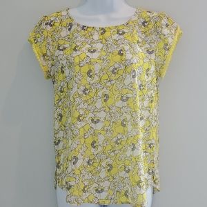 🌞Modcloth Fun 2 Fun Women's Blouse sz S Yellow